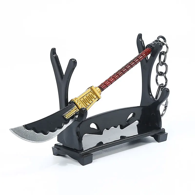 Аниме цельный кусок белая борода Эдвард Newgate брелоки в виде оружия Bisento меч