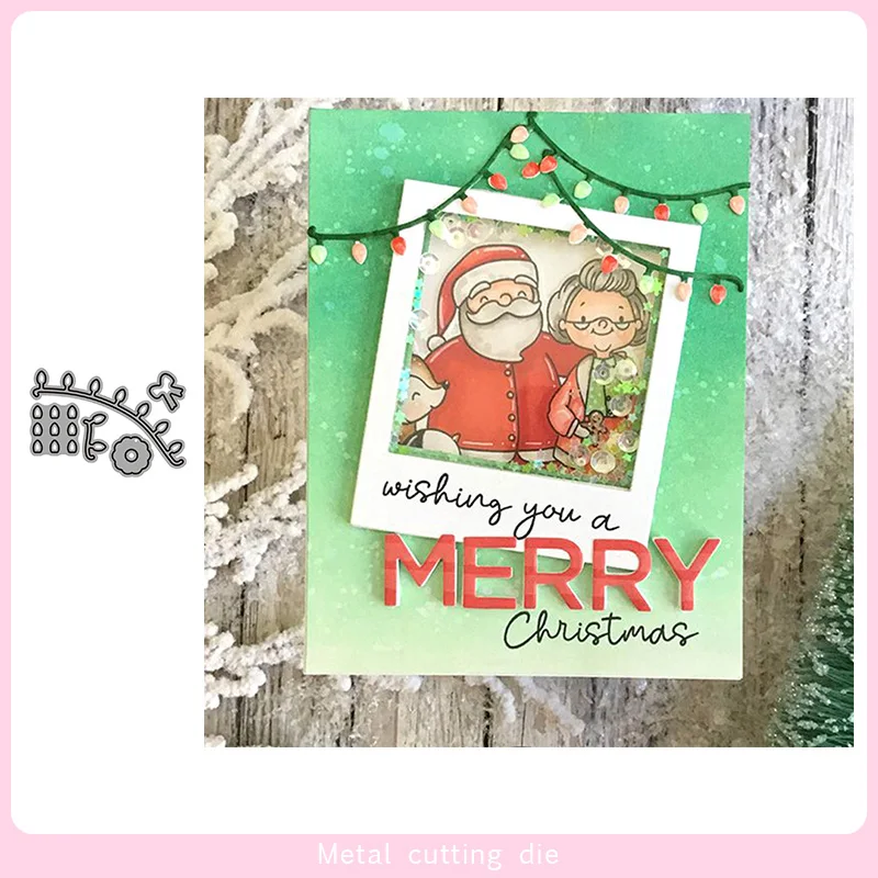 Праздничные металлические высечки для скрапбукинга фотоальбома декоративного