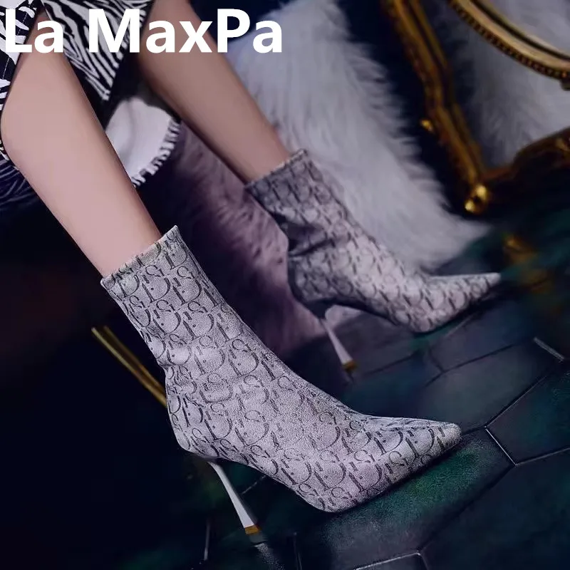 

2021 New Ankle Boots Women For Autumn Winter Fashion Pointed Toe heel Zipper Woman Chelsea Boots boots female women shoes size