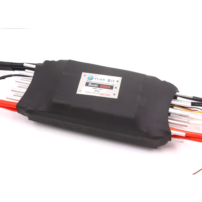 FATJAY FLIER 800A 4-22S Высокое напряжение ESC Бесщеточный Регулятор скорости с usb программированием коробка для RC лодки