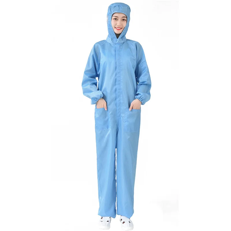 Женские и мужские рабочие униформы антистатические пылезащитные комбинезоны с