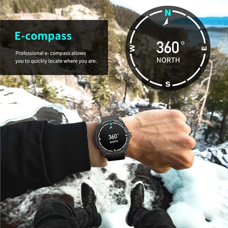

KW11 Smart Watch Men 1.2 Inch AMOLED Touch Screen Wristwatch Fitness Tracker Heart Rate Monitor IP68 Waterproof SmartWatch