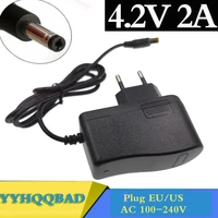 4 2v 2a 18650 lithium battery charger 1s 18650 battery portable wall charger dc 5 5 2 1 mm