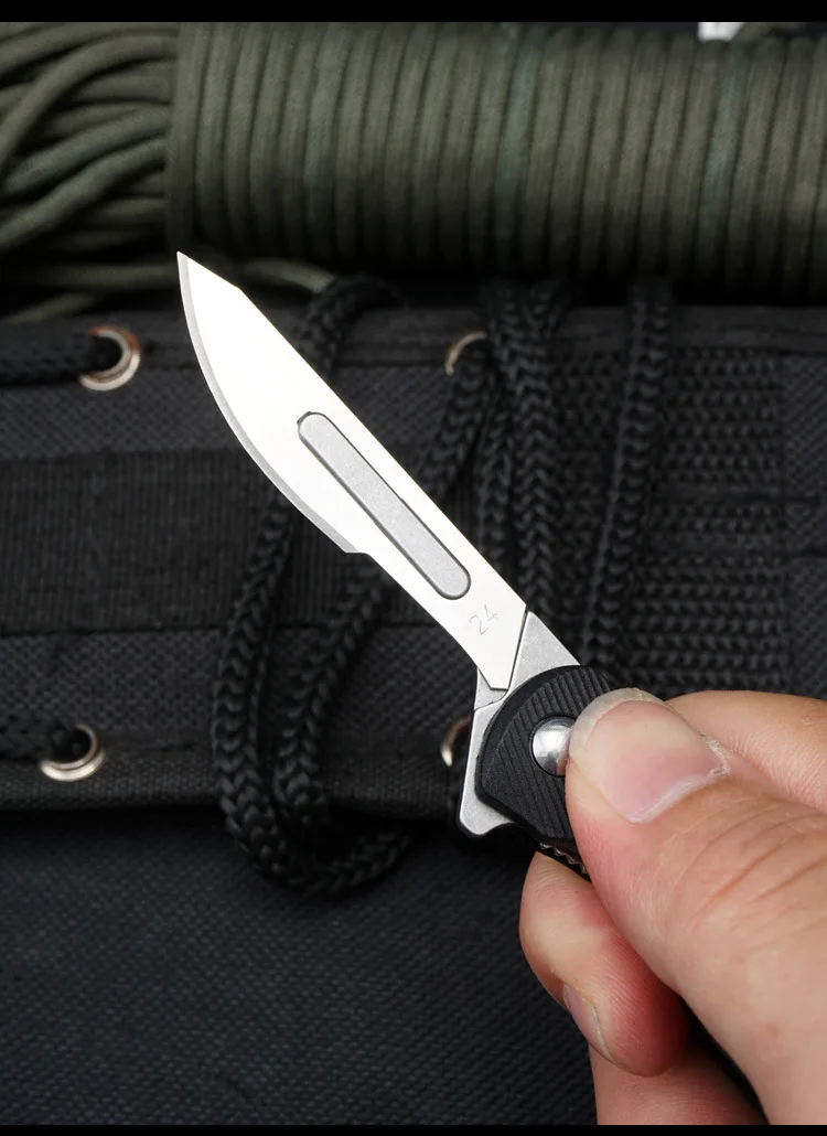 Многофункциональный мини-нож из углеродистой стали уличный портативный