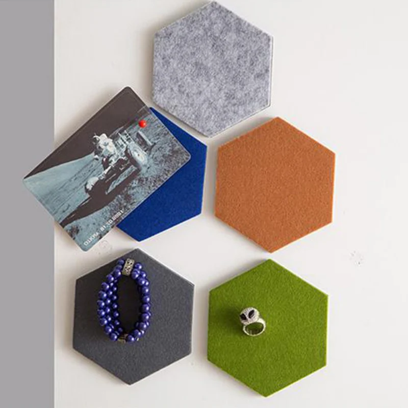 DIY войлочная шестиугольная фоновая доска головоломка фото стена домашняя для