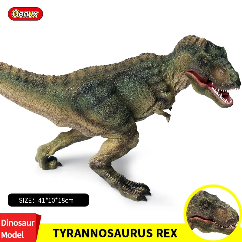 

Динозавры Oenux Доисторический карнивольный Юрский период большие T-REX динозавры король Тираннозавр Рекс Динозавр мир экшн-фигурки детская иг...