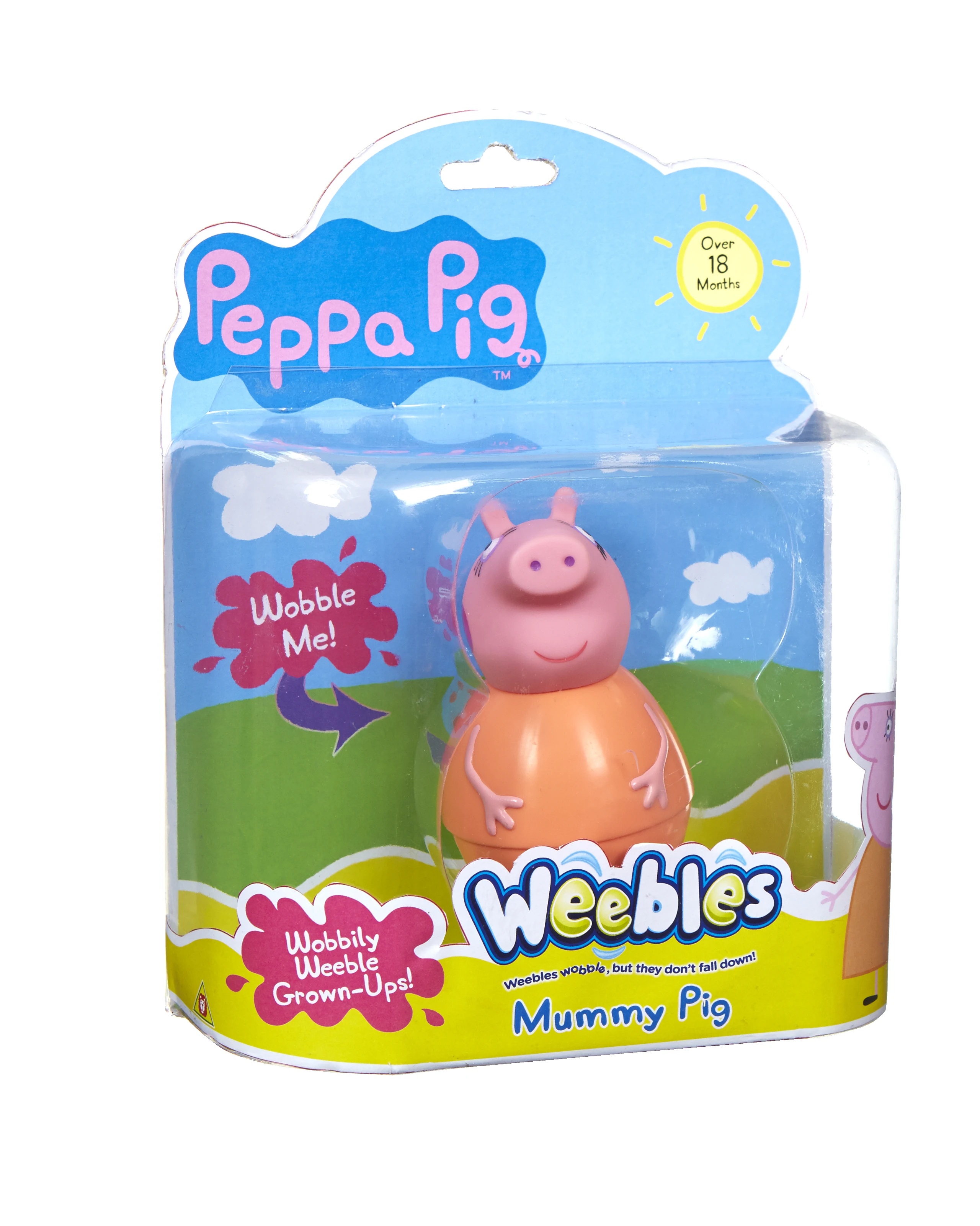Фигурка неваляшка Peppa Pig Мама Пеппы|Персонажи мультфильмов и кино| |