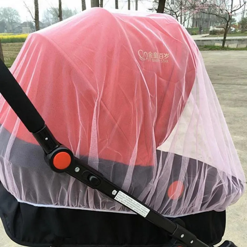 

1pc/lot Newborn Toddler Infant Baby Stroller Crip Netting Pushchair Mosquito Insect Net Safe Mesh Buggy White cart mosquito