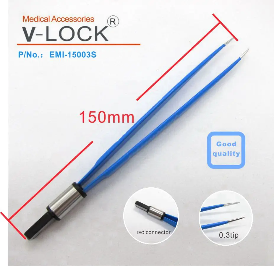 2023 V-LOCK лучшие одноразовые биполярные прямые щипцы для электрохирургического блока