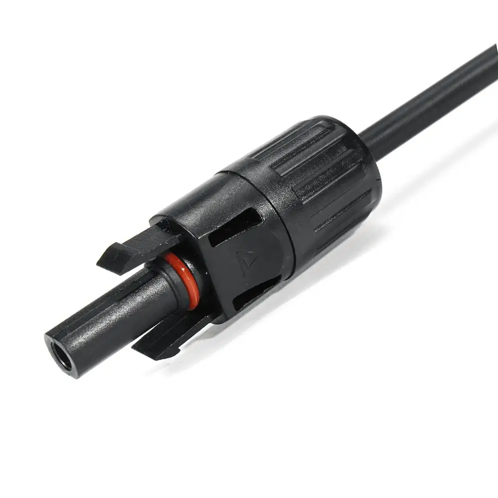 Одна пара 11AWG солнечная панель расширение подключения солнечные кабели с MC4 разъем Черный плюс красный