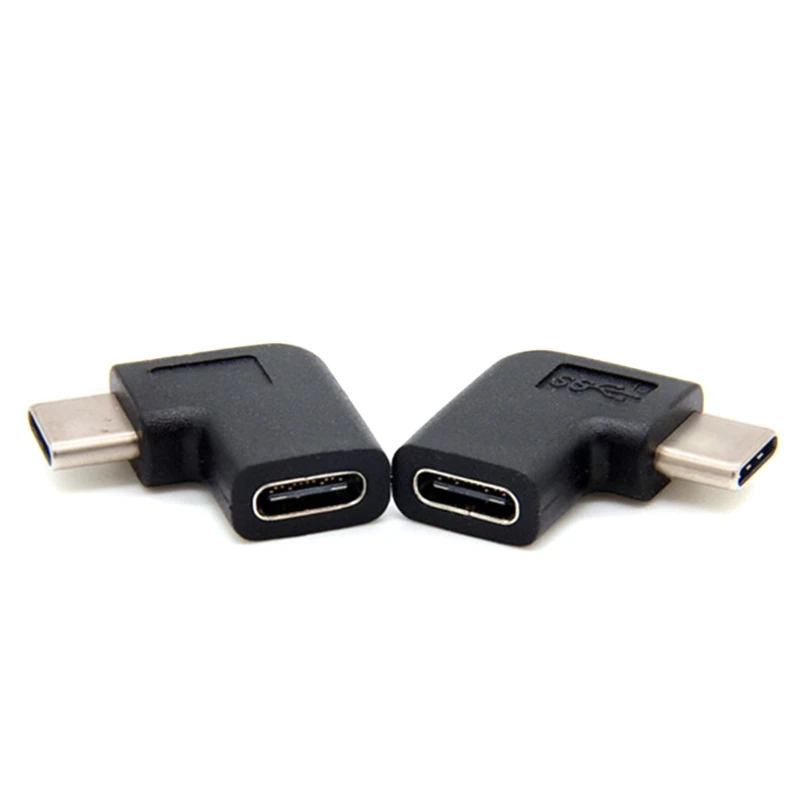 

2PCS Type C Male To Female Adapter 90 Degree Right Angle Usb3.1 Interface Converter Adapter for Smart Phones Connector