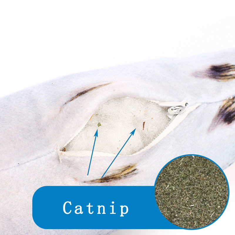 

1pc Simulation Fish Shaped Cat Play Toy Plush Stuffed Cat Kitten Chew Bite Scratching Mint Toys Catnip Toy For Cats Pet Products
