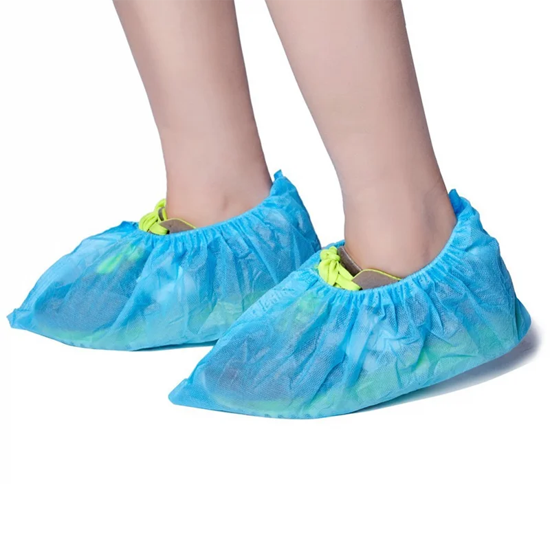 100 шт. нетканый материал одноразовые бахилы пинетки бытовые толстые моющиеся