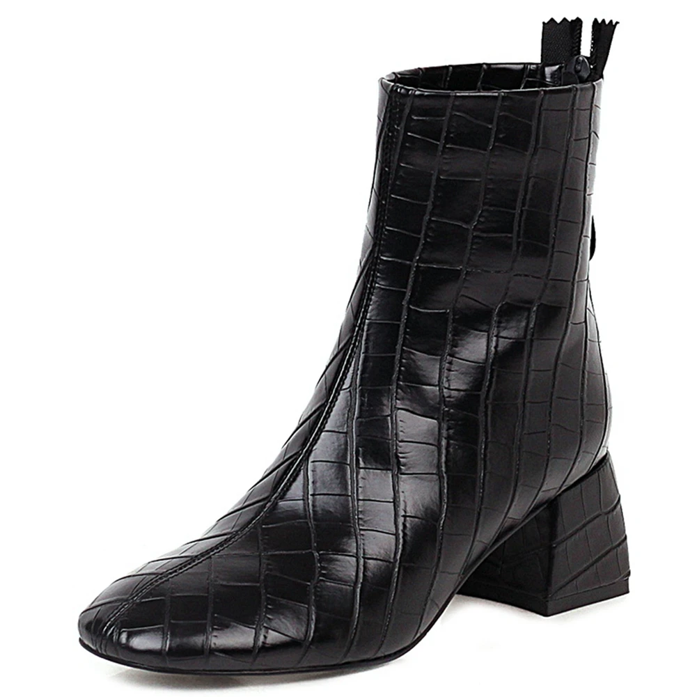 

JOUIR TALONS women Boots 2020 New Arrival Classics Chelsea Boots Fashion Spike Heels Solid Ankle Zipper women shoes