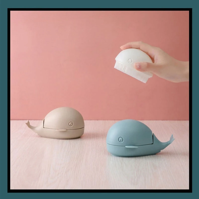 

Shoe Brush Cleaning Brush Little Whale Laundry Brush Cute Household Cleaning Shoe Brush Soft Hair Small Brush