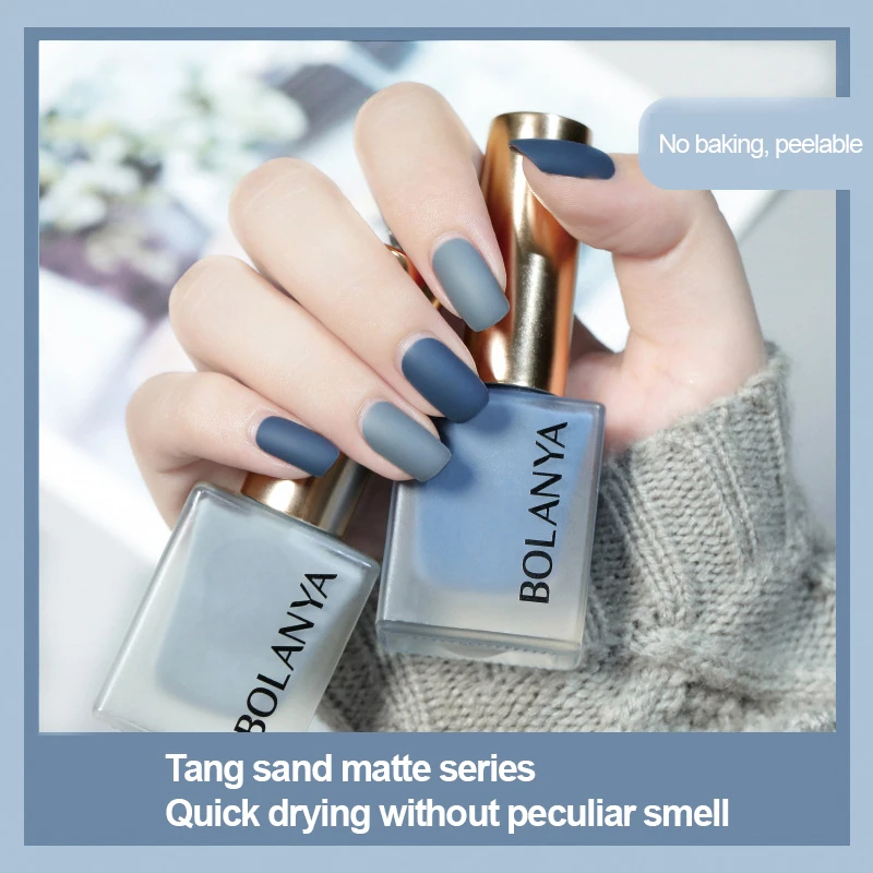 

18 Colors Matte Nail Polish Spring Summer Free-bake Semi Permanent Vernis Quick-drying Gel Nail Polish Soak Off Nail Art TSLM1