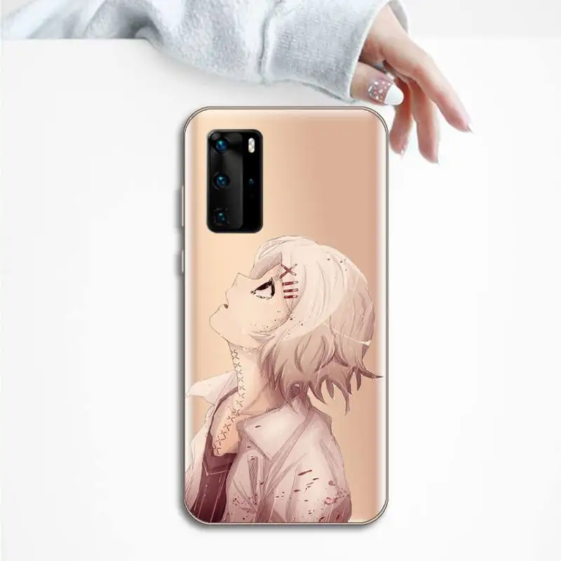 

anime JUUZOU SUZUYA Tokyo Ghouls Phone Case Transparent for Huawei P honor 8 10i 20 30 40 smart 2019