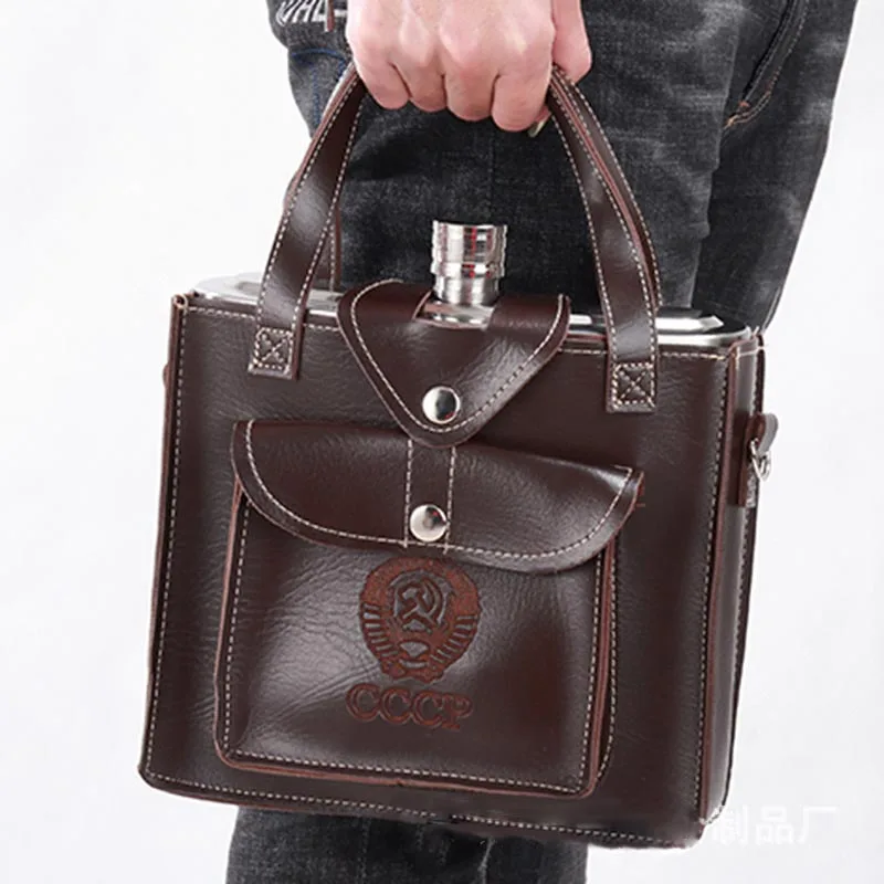 Плоская фляжка из нержавеющей стали 5 кг набор вина для улицы 88 унций толстая