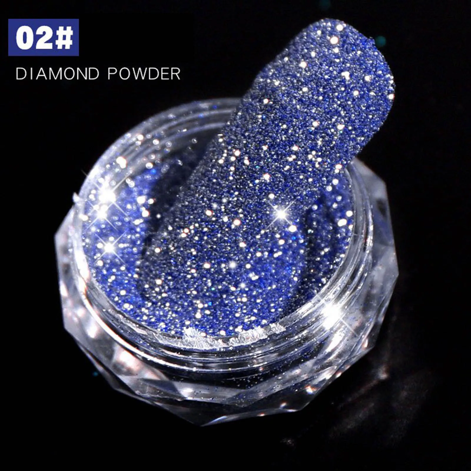 

Rushed Diamond Glitter Sparkles Powders Pigment Nail Art Glitter Powder Decoration J9