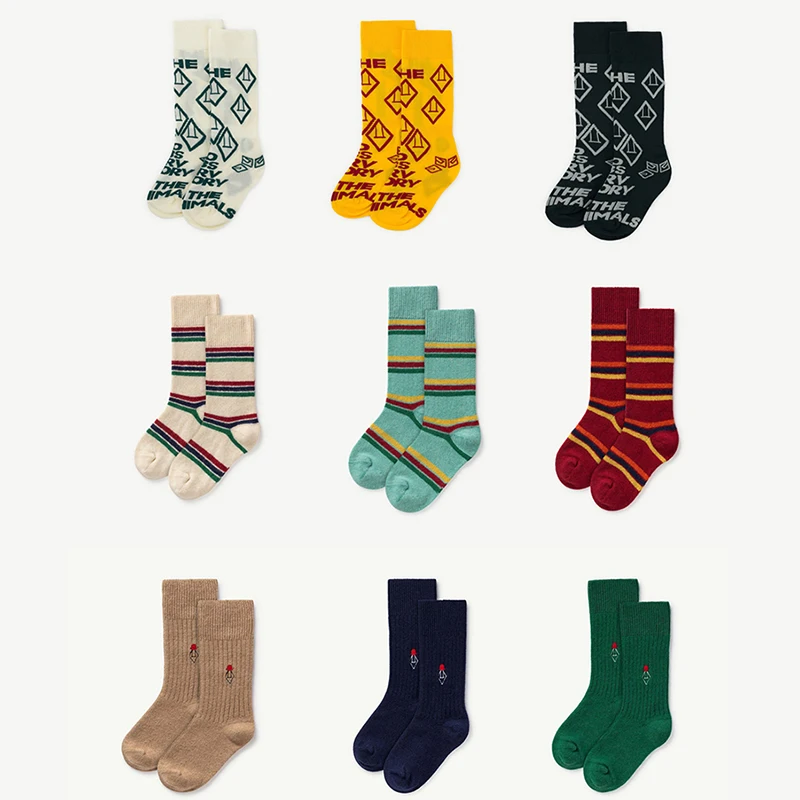 Осень зима 2019 брендовые носки TAO для девочек детские хлопковые с модным