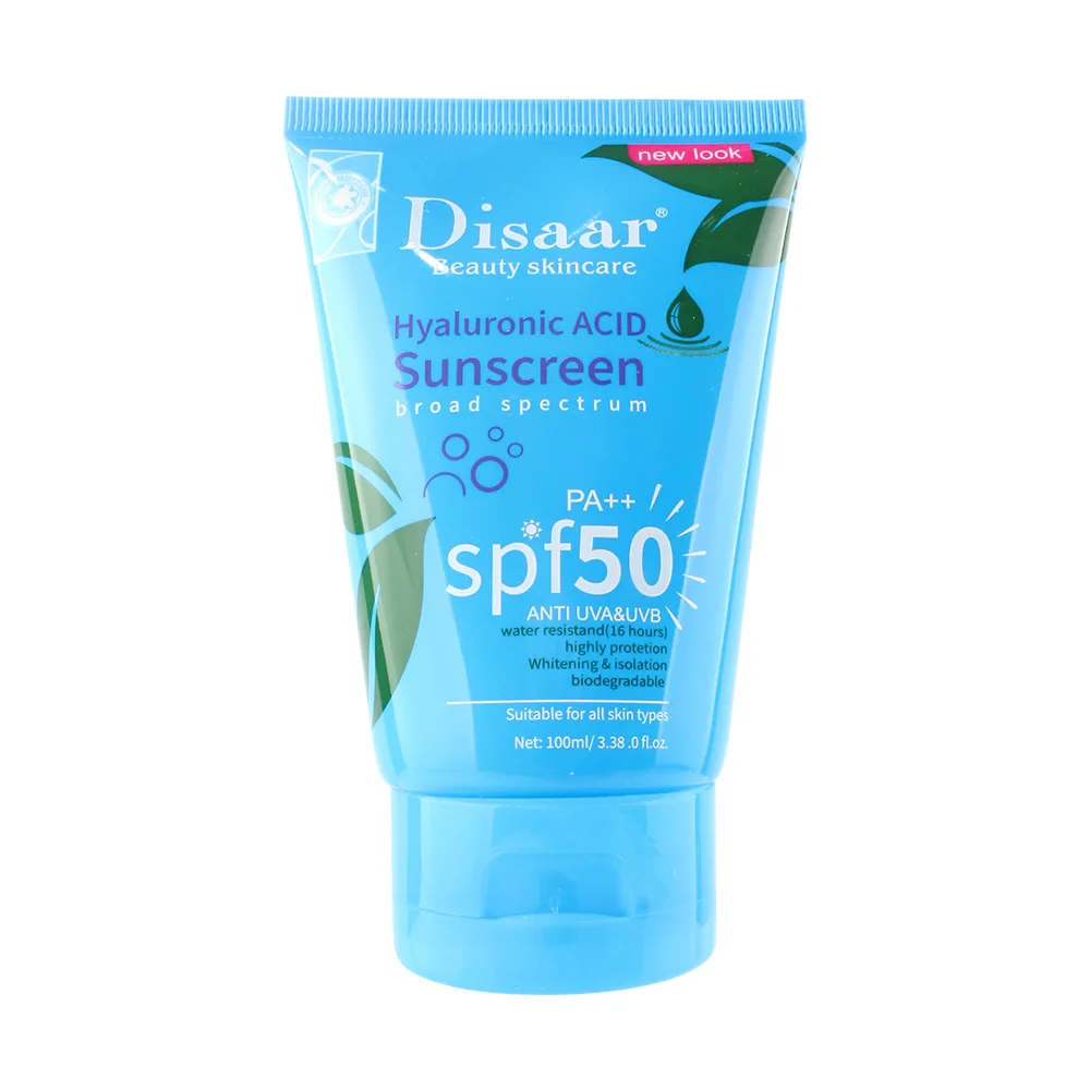 

Hyaluronic Acid Sunscreen Facial Body Sunscreen Whitening Sunblock Cream Oil Control Moisturizing Summer Sweatproof SPF50+