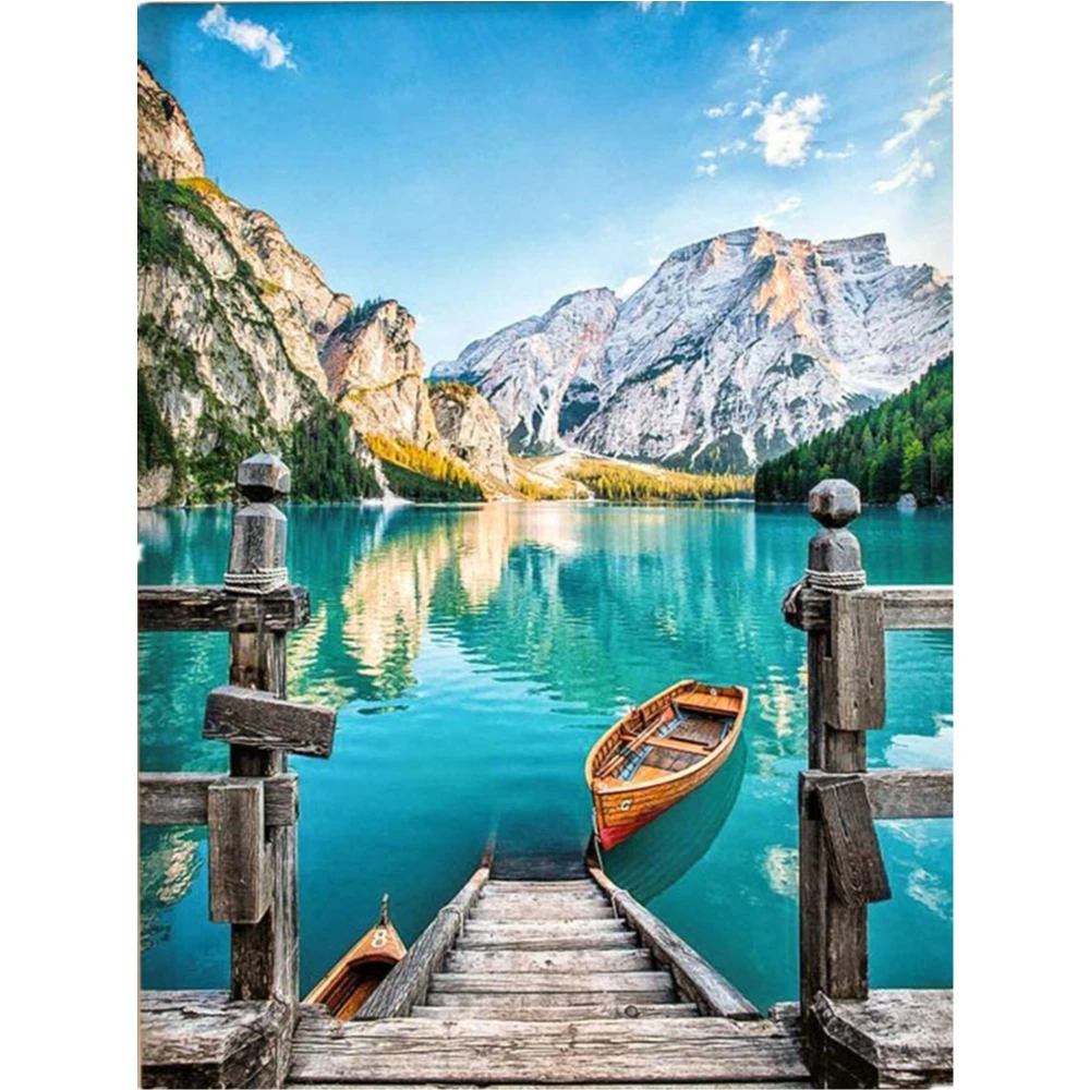 Набор для алмазной вышивки с рисунком пейзажа/неба/гор|Алмазная мозаика и