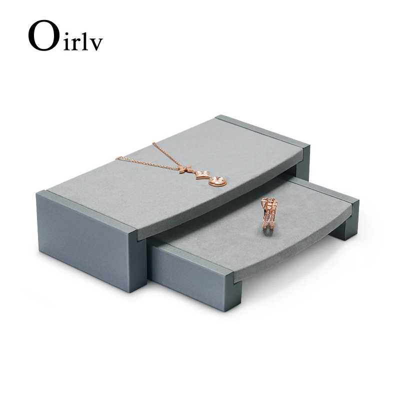 Oirlv New Light Luxury PU Leather Creative Stool Jewelry Display Props Necklace Jewelry Display Display Set