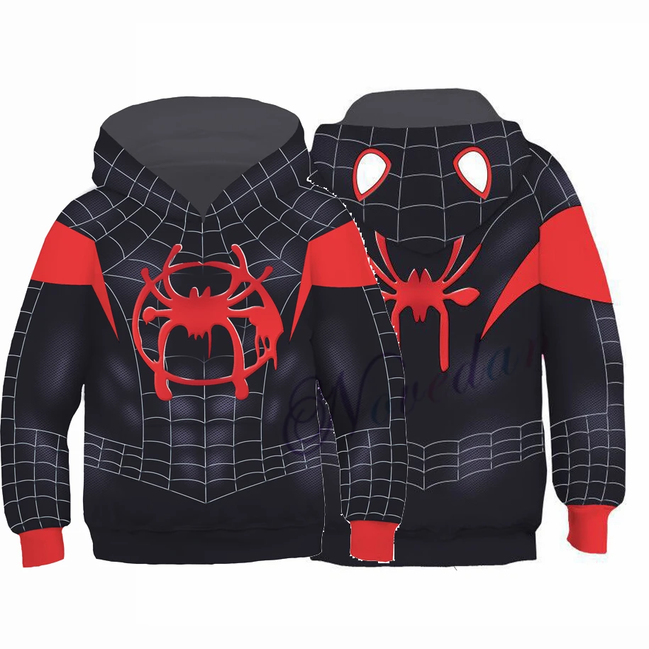 Halloween Christmas Cosplay 3D Man Costume Superhero Hoodie Boys Sweatshirt Girls Kids | Costumes