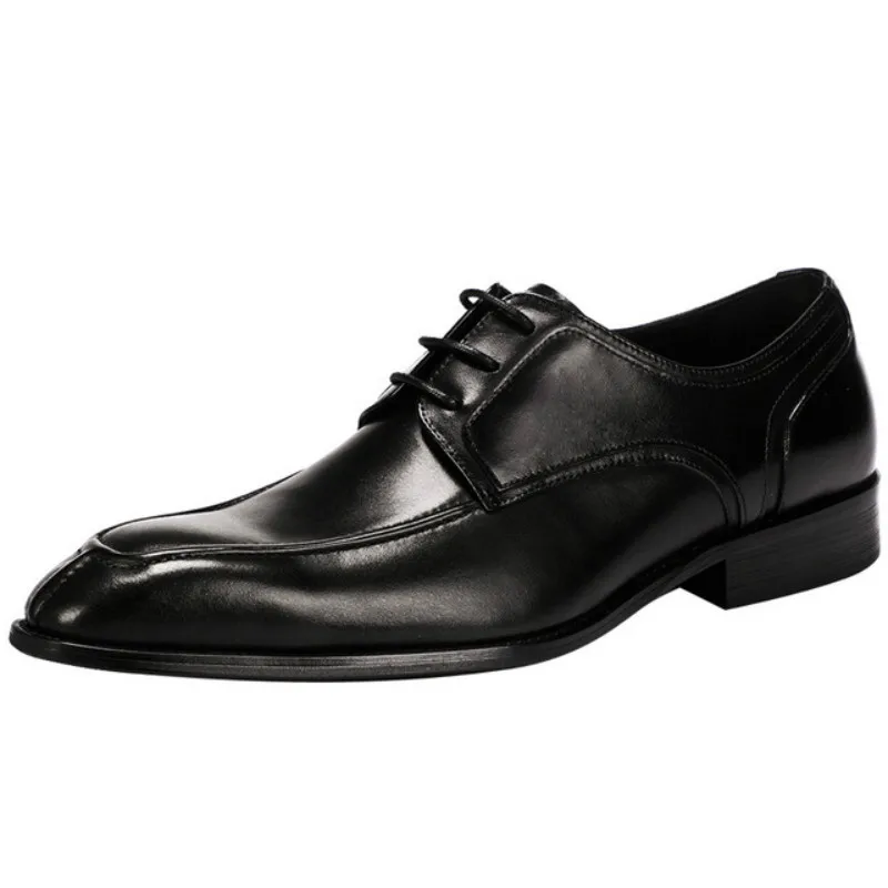 Броги мужские из натуральной коровьей кожи деловые свадебные банкетные туфли