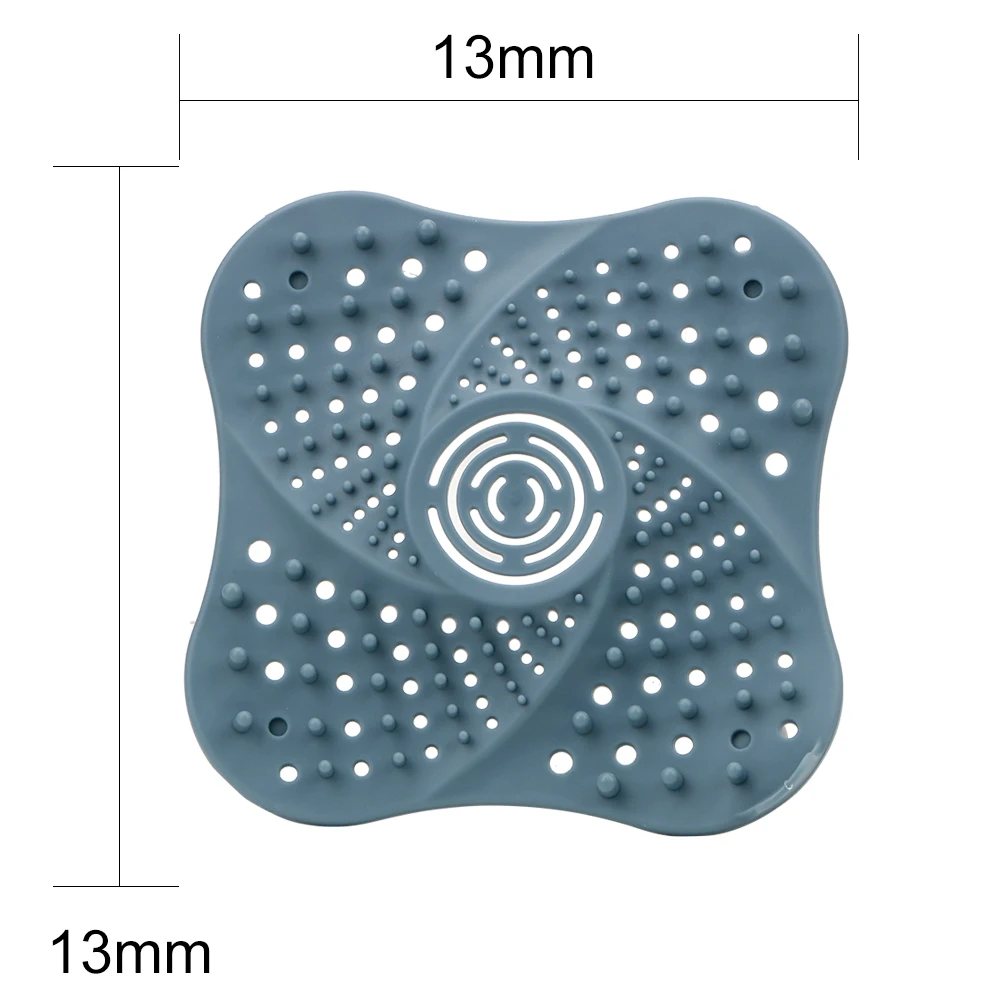 

Sink Strainer Drain Hair Catcher Basket Filter Mat Gadgets Filter Sieve TPR Anti-clogging Bathroom Accesories