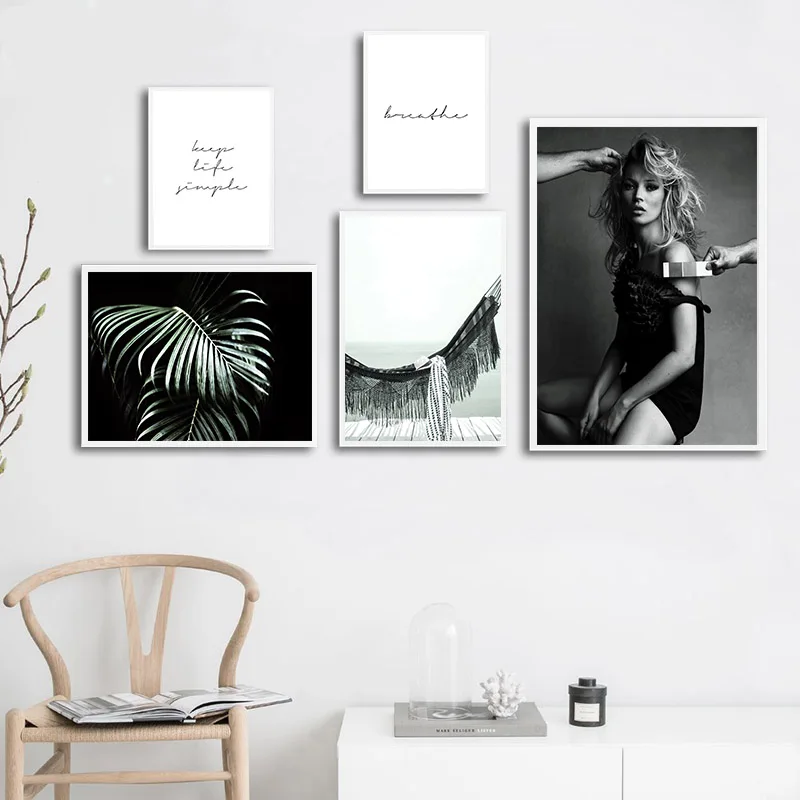 

Scandinavian Poster Fashion Beauty Girl Wall Art Canvas Print Painting Nordic Decorative Picture Modern Living Room Decoration
