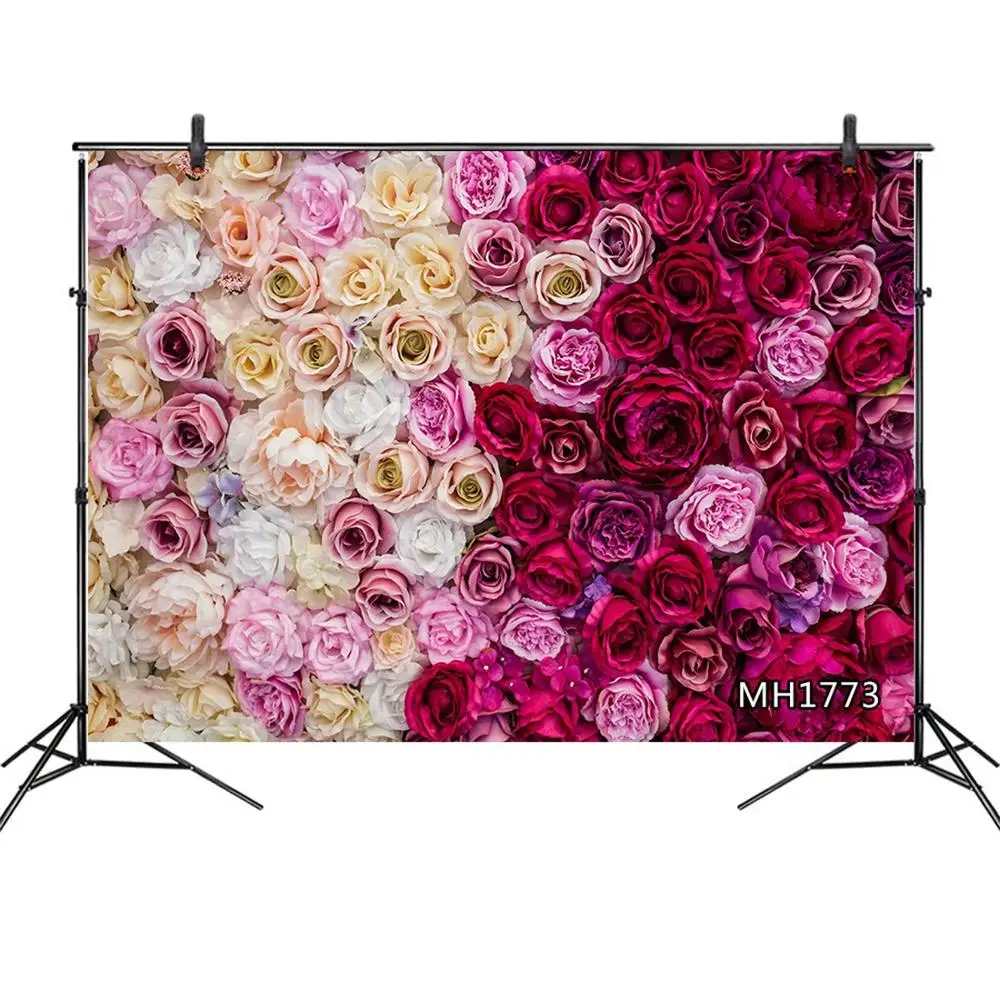 Художественный тканевый фон для фотосъемки День Святого Валентина Свадьба Роза