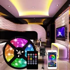 Умная Светодиодная лента с Bluetooth, 5 м, 10 м, 20 м, Светодиодная лента 5050 RGB, гибкая светодиодсветильник лента, полоса 12 В постоянного тока, RGB Диодная лента, ИК-контроллер, адаптер