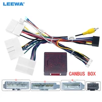 leewa car android stereo 16pin power wiring harness cable adapter with canbus box for renault dacia duster arkana xm3 2019