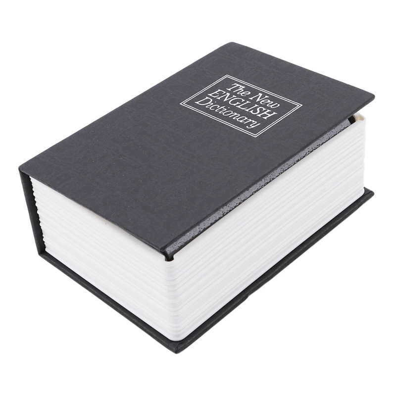 black Креативный словарик, книга, копилки, копилка с замком, скрытый, секретный, безопасный замок, наличные, монета, коробка для хранения, депозит - Цвет: black