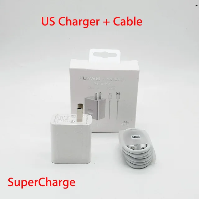 US charger and cable Оригинальное быстрое зарядное устройство huawei QC 2,0 5 В/2 А, адаптер питания для быстрой зарядки, кабель usb type c для huawei p20 lite P9 P10 Honor 9 Lite/7 - Plug Type: US charger and cable
