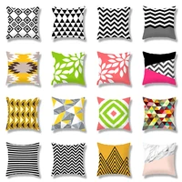 geometric diamond print cushion cover triangles pattern throw pillow cover home decor living room square pillowcase chair pillow