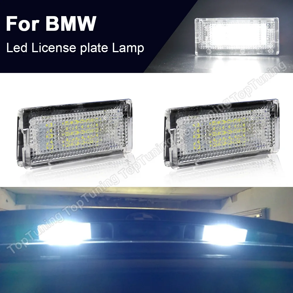 

1Pair Car LED License Plate Light White Canbus Number Plate Lamp For BMW 3 series E46 5D Touring E46 4D 1998-2005 2000 2001 2004
