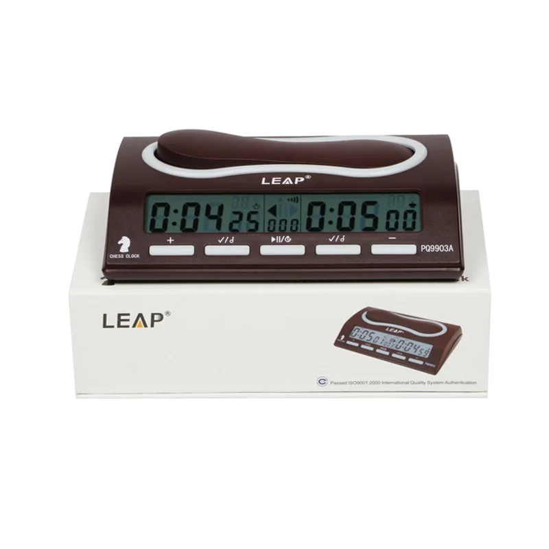 LEAP шахматные часы Профессиональные портативные цифровые шахматные доски соревнования подсчет вверх вниз шахматные игры электронный будильник таймер остановки - Цвет: PQ9903