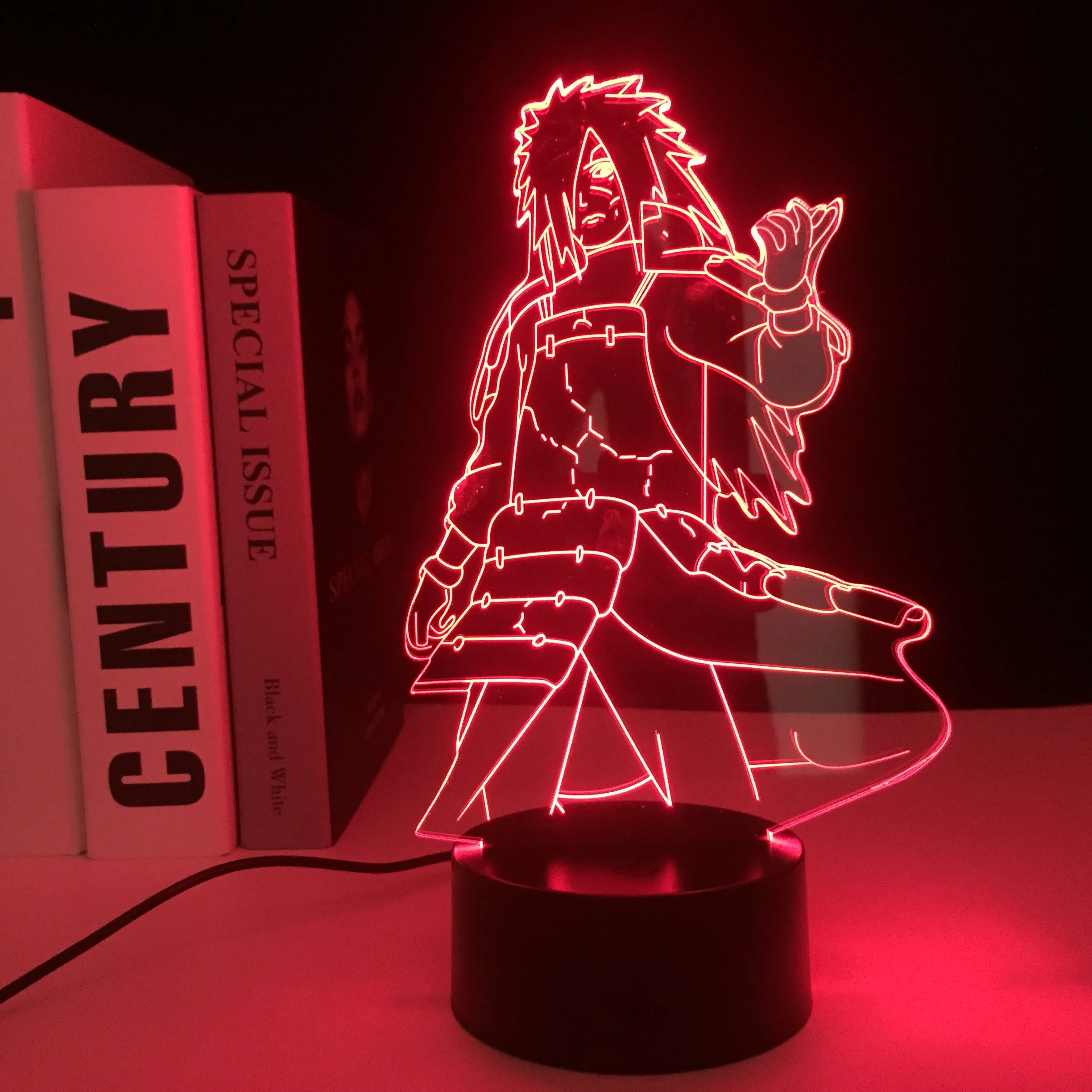 nursery night light Anime Figure Madara 3D LED 7 Colors Changing Table Lamp Cartoon Night Lights for Children Room Decor Birthday Gift Night Light night lamp for bedroom