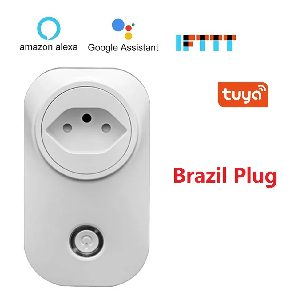

Brazil WIFI Smart Socket BR Plug Wireless Outlet Voice Control Smart Timing Switch Power Monitor For Alexa Google Home IFTTT