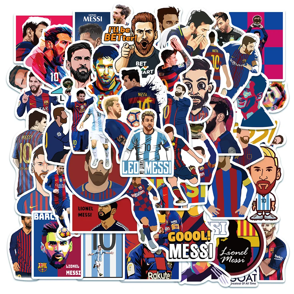 

10/30/50Pcs Soccer Football Sportman Stickers Laptop Graffiti Skateboard Suitcase Graffiti Luggage Waterproof Stickers Decal Toy