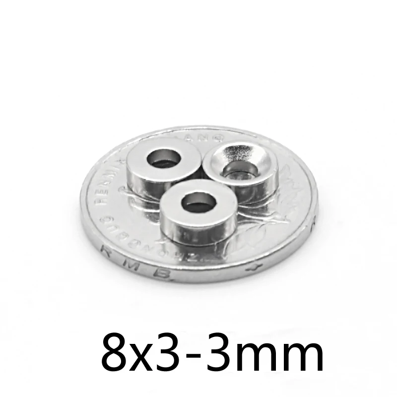 10-3 5 шт. 8x3-мм Новый Диаметр 8x3 мм отверстие диаметром Кольцо Круглые неодимовые