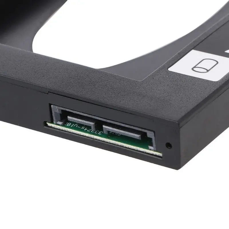 2-й пластиковый HDD Caddy 9,5 мм SATA 3,0 2," SSD чехол отсек для привода для DVD жесткого диска Драйвер CD-ROM чехол-адаптер