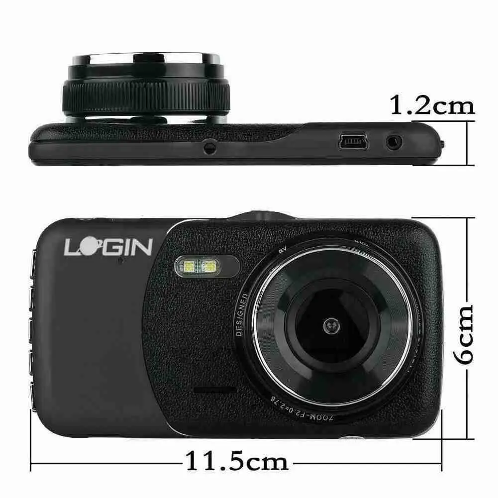 

4inch Car DVR Dash Camera Rear View Dual Lens Full G-Sensor Car Dash 2021 Cam HD Camera Video Cycle Recorder Recording 1080 O2D6
