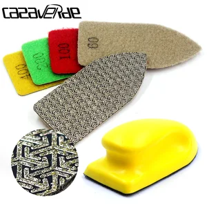 Алмазная полировальная накладка DC-AEHPP01 120*55 мм для полировки стекла, камня, плитки, алюминия и железа