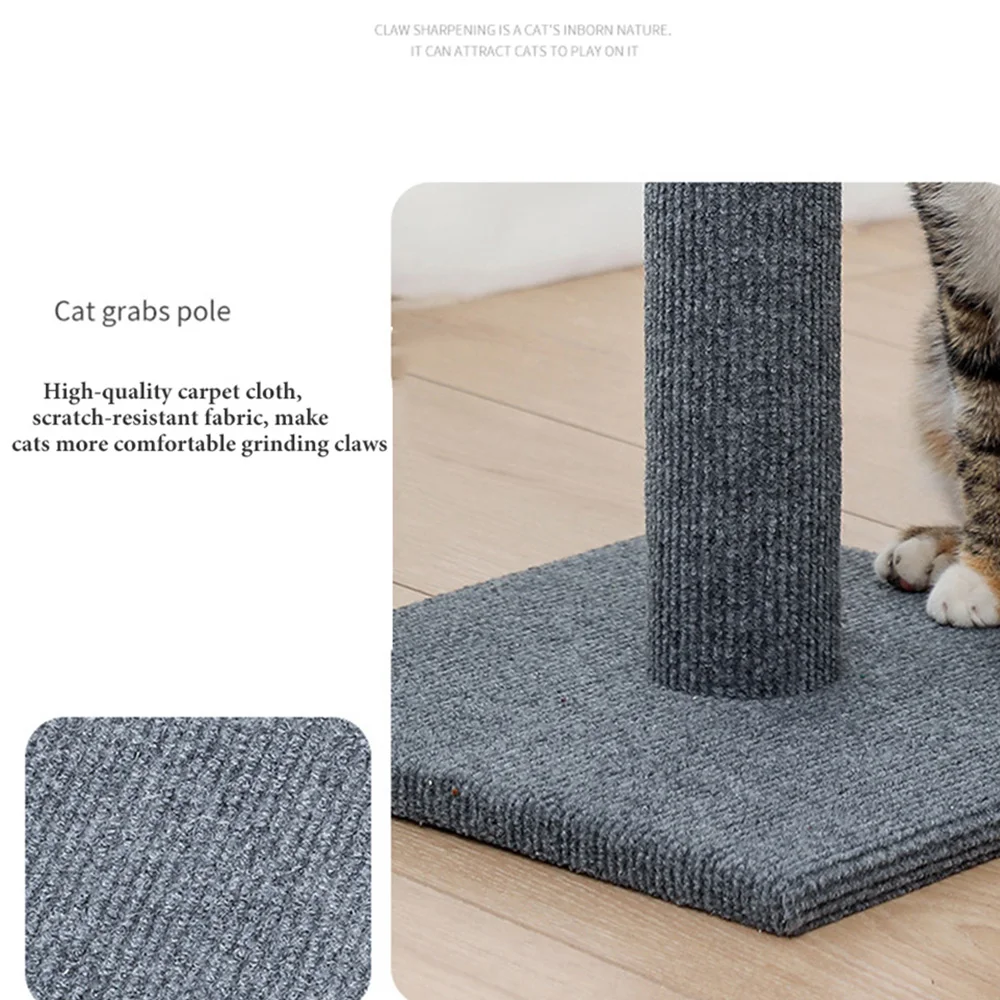 

Sisal Cat Scratching Post with Ball Climbing Post for Cats Kitten Cat Scratcher Tree Protecting Furniture Cat Jumping Tower Toy