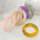 Кольцо из смолы в ретро-стиле женское, простой креативный ретро-дизайн с холодным ветром Мори, Модная бижутерия для женщин на день рождения, M3297, 2021