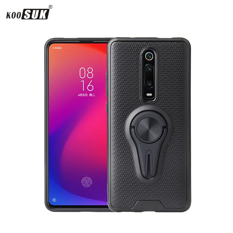 Чехол Xiaomi Mi 9T Pro роскошный автомобильный воздушный выход полное кольцо магнетизм