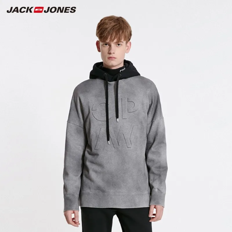 Мужской пуловер JackJones стильная толстовка модного дизайна 219133528|Мужские толстовки
